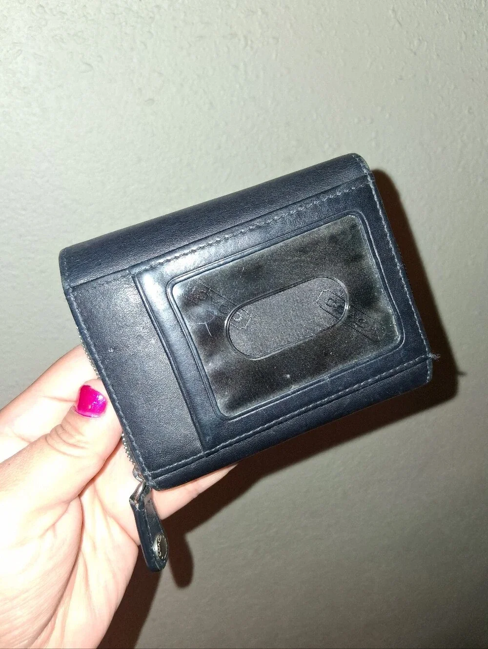 Y2k Coach Black Bifold Wallet